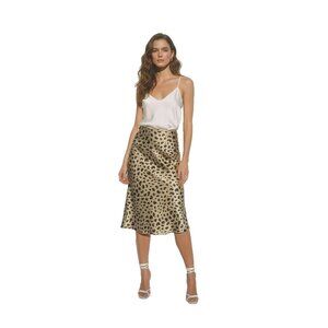 NWT Realisation Par Naomi Midi in Wild Things Leopard Print Slip Skirt S
